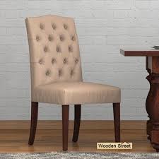 Buy Davis Dining Chair With Walnut Finish In Irish Cream Colour Online At Wooden Street Shop Dining Chair Design Dining Chairs Dining Chairs Modern Design
