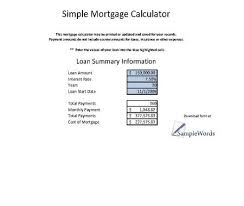 Printable Mortgage Calculator In Microsoft Excel Mortgage Payment Calculator Mortgage Payment Mortgage Amortization Calculator
