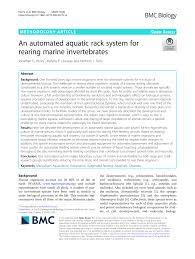 Get your assignment help services from professionals. Pdf An Automated Aquatic Rack System For Rearing Marine Invertebrates