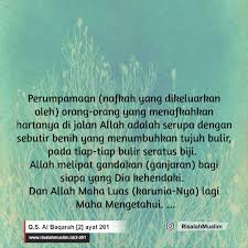 (2:261) the example of those298 who spend their wealth in the way of allah299 is like that of a grain of corn that sprouts seven ears, and in every ear there are a hundred grains. Surah Al Baqarah Ayat 261 Qs 2 261 Tafsir Alquran Surah Nomor 2 Ayat 261