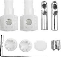 Wall Hung Toilets Fixing Bolts, Toilets Fixing Connector Installation  Fittings Toilets Installation Fixing Kits for Bathroom(White)