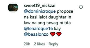 Actor dominic roque celebrated his 31st birthday with family and close friends, including rumored girlfriend bea alonzo on july 20, in california usa. Dominic Roque Mother Calls Bea Alonzo Daughter In Law