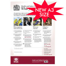 This has articles and ensure that the health and safety policy is fully implemented and that all necessary risk assessments are carried out ensuring all control measures are implemented and monitored. Health Safety Law Poster 2009 Rigid Plastic Design A3