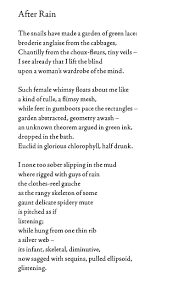 The Poetry Of P K Page Was Daring In Scope Rain Poems Poetry Poems