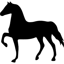 Horse Black Shape Facing To Left Free Vector Icons Designed By Freepik Animal Silhouette Silhouette Drawing Horses