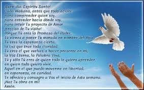 Oracion al espiritu santo (cardenal verdier) oracion para implorar el espiritu santo envía padre los dones del espíritu santo eterno padre, en nombre de jesucristo y por la. Buen Dia Espiritu Santo Oracion Al Espiritu Santo Oraciones Espiritu Santo