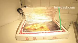 pizza box into a solar oven