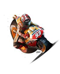 Marc Marquez 93 An Art Print By Rich Lee Marc Marquez Motogp Super Bikes