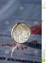 Falling Australian Dollar Stock Image Image Of Backlight