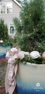 Buy outdoor christmas decorations online! Outdoor Christmas Planter Sand Dollar Lane
