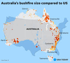 Size comparison united states is about 1.3 times bigger than australia. Usa Today Climate Change Is Increasing Bushfire Risk In Facebook