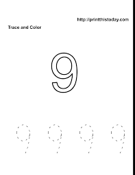 Select from 35285 printable crafts of cartoons, nature, animals, bible and many more. Free Kindergarten Math Worksheets Number Nine 9