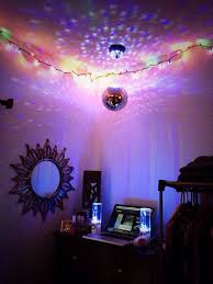 Love How The Disco Ball Christmas Lights Make Sacred Geometry Art All Over The Walls Chill Room Cool Rooms Hippy Room