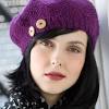 Knit this super easy beret hat for yourself with chunky yarns. 1