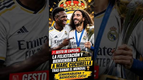 🚨 CAPTAIN'S GESTURE: Vinicius's congratulations and welcome to Marc Cucurella after winning the W... - YouTube