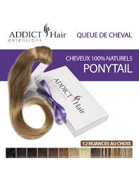 Extension queue de cheval extension de cheveux naturel. Queue De Cheval Ponytail En Cheveux 100 Naturels Addict Hair