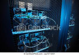 Measuring mining rig internet bandwidth use for free. Ethereum Gpu Mining Rigs Close Up Of Ethereum Gpu Mining Rigs Connected To Each Other With Cables Inside Of Ventilation Canstock