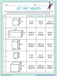 Identify solid figures worksheets volume and surface area (examples, videos, homework. Volume Of Cubes And Rectangular Prisms Activity 6 G 2 Rectangular Prisms Basic Math Middle School Math Resources