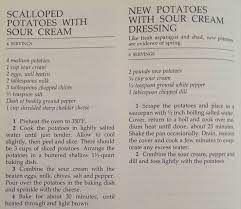 Sides Scalloped Potatoes New Potatoes With Sour Cream New York Times Cookbook Craig Claiborne