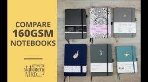 Comparing Six 160gsm Bullet Journal Notebooks Stationery Nerd Review Youtube