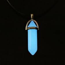 Natural Crystal Stone Luminous Hexagonal Pointed Reiki Chakra Healing Pendant Necklaces Chain Jewelry Alexnld Com