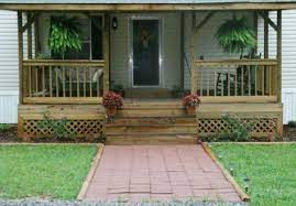 Of course, larger porches and decks require more building materials. Pin By Eliselosangeles On Home Porch Designs Mobile Home Porch Mobile Home Deck Manufactured Home Porch