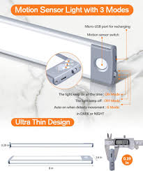 The included remote turns the light on and off from up to 15 ft. Buy Motion Sensor Led Under Cabinet Lighting Wireless Cabinet Light Rechargeable Closet Light 30led Battery Operated For Kitchen Closet Warm White 2pack Online In Vietnam B08x4kh3yb