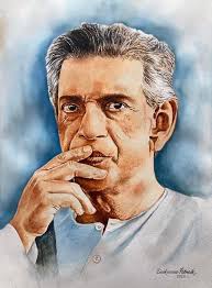 Satyajit Ray Birthday Celebration with Watercolor Art