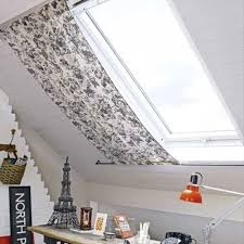 Dont Like The Fabric But Will Copy Design For Skylights Skylight Shade House Blinds Skylight Blinds