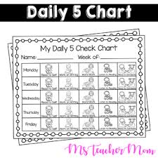 daily 5 check chart