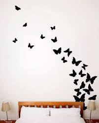 Black And White Wall Art Butterfly Wall Painting Butterfly Wall Decal Black Butterfly Wall Decals Butterfly Wall Decals Butterfly Wall Wall Mural Decals