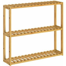 Vintage badezimmer spiegel mit ablage kreative badezimmer dekoration bezug auf vintage spiegel für bücher holz deko regal boot schiff design badezimmer ablage schrank 2 fächer bhp. Casaria Wandregal Standregal Badregal Bambus 3 Ablagen Hohenverstellbar 54x60x15cm Schweberegal Hangeregal Bad Kuche Regal Holz