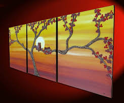 Maybe you would like to learn more about one of these? Cardinal Painting Bird Family Sunset Art Nesting Birds And Love Birds Orange And Red Wall Art Large Painting 48x20 3d Textured Sculpted Art By Nathalie Van