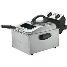 Amazon Com Waring Df250b 1800 Watt Deep Fryer Brushed Stainless Cuisinart Fryer Home Amp Kitchen Deep Fryer Brushed Stainless Steel Cuisinart