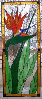 Bird Of Paradise Stained Glass Window Stained Glass Flowers Stained Glass Birds Stained Glass