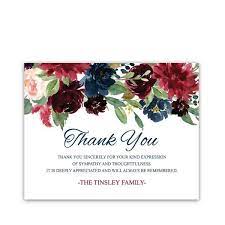 Check spelling or type a new query. Sympathy Thank You Notecard For Condolences Watercolor Plum Navy