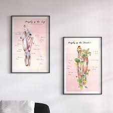 Massage Therapy Art Print Set Osteopathic Gifts Sports Etsy Art Print Set Poster Prints Anatomy Art
