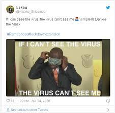 News24, south africa's premier news source, provides breaking news on national, world, africa, sport, entertainment, technology & more. South Africa President Cyril Ramaphosa Is Now A Viral Meme For Maskchallenge After Mask Blunder On Live Tv