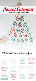 Free Printable Advent Calendar With Jokes For Every Day Advent Calendars For Kids Printable Advent Calendar Christmas Advent Calendar