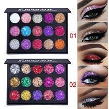 Women Shimmer Glitter Eye Shadow Powder Palette Matte Eyeshadow Cosmetic Makeup Glitter Eyeshadow Glitter Eyeshadow Palette Shimmer Eyeshadow