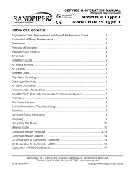 hdf1 hf25 metal pump manual best prices sandpiper pumps in
