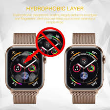 Lk 6 Pack Screen Protector For Apple Watch 44mm 42mm Series 4 3 2 1 Compatible Liquidskin Max Coverage S Apple Watch Screen Protector Apple Watch Series