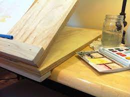 These blocks keep the top secured within the carcase. Desk Top Easel Plans Pdf Woodworking Diy Table Top Tabletop Easel Homemade Tables