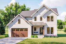 This modern farm house gives you 4 beds and 3.5 baths and has a bonus room with a full bath over the garage. 34 Two Story Designs 1600 2000sf Ideas House Plans House Craftsman House