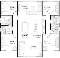 2 story house plans give you many advantages. Minimalist Single Story House Plan With Four Bedrooms And Two Bathrooms Cool House Concepts
