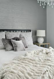 Wandgestaltung Mit Grauen Tapeten Schlafzimmer Tapete Hauptschlafzimmer Wandtapete Schlafzimmer