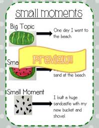 small moments writing anchor chart worksheets teaching