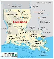 Louisiana (bundesstaat, usa) mit bevölkerungsstatistiken, grafiken, karte und lage. Louisiana Maps Facts Weltatlas