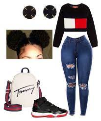 Dare i say her outfits looked cute! How To Wear Jordans Tommyhilfiger By Suvareajefferson On Polyvore Featuring Hilfiger Collection T Teenage Fashion Outfits Swag Outfits How To Wear Jordans