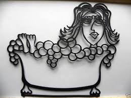 Buy bathroom metal prints from our community of independent artists. Lady In Bathtub W Bubbles Bathroom Decor Metal Wall Art By Jnj Metalworks 29 99 Rust Resistant Paint High Qu Wall Decor Amazon Bath Wall Art Metal Wall Art